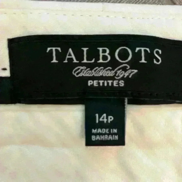 Talbots Signature Boot Pants‎ Size 14 Petite 14P Cream - Picture 2 of 6